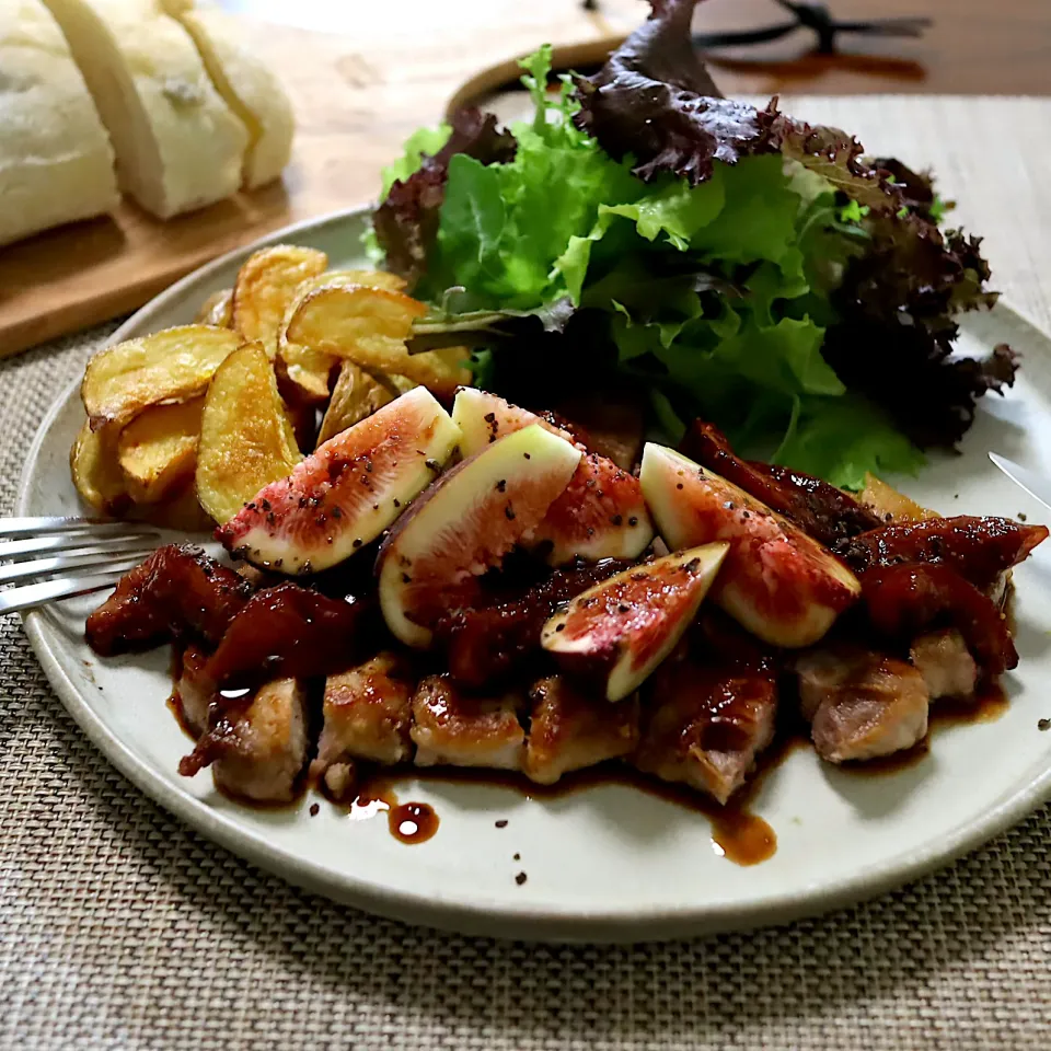 ポークソテー　いちじくソース|かおるさん