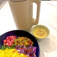 レコルトで作ったサツマイモとキノコのスープ|マツさん