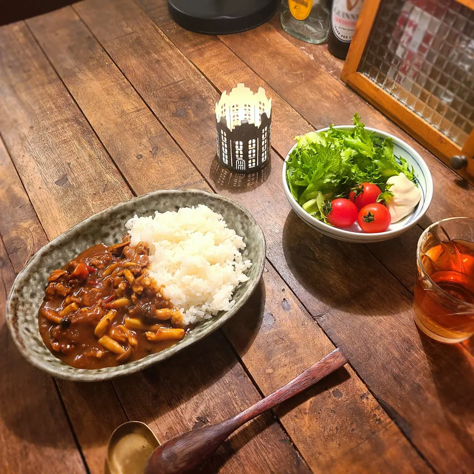 きのこと豚肉のカレー|KEITAさん