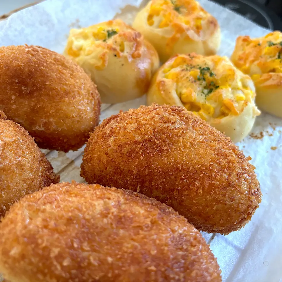 オーバーナイト
＊カレーパン
＊コーンパン|さっちんさん