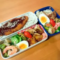 次男・私弁当|tamagomagomagoさん