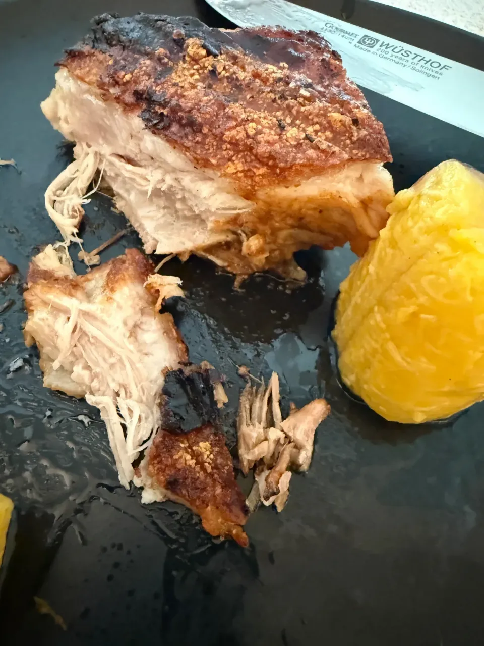 Pork belly. Boiled plantain.|Samさん