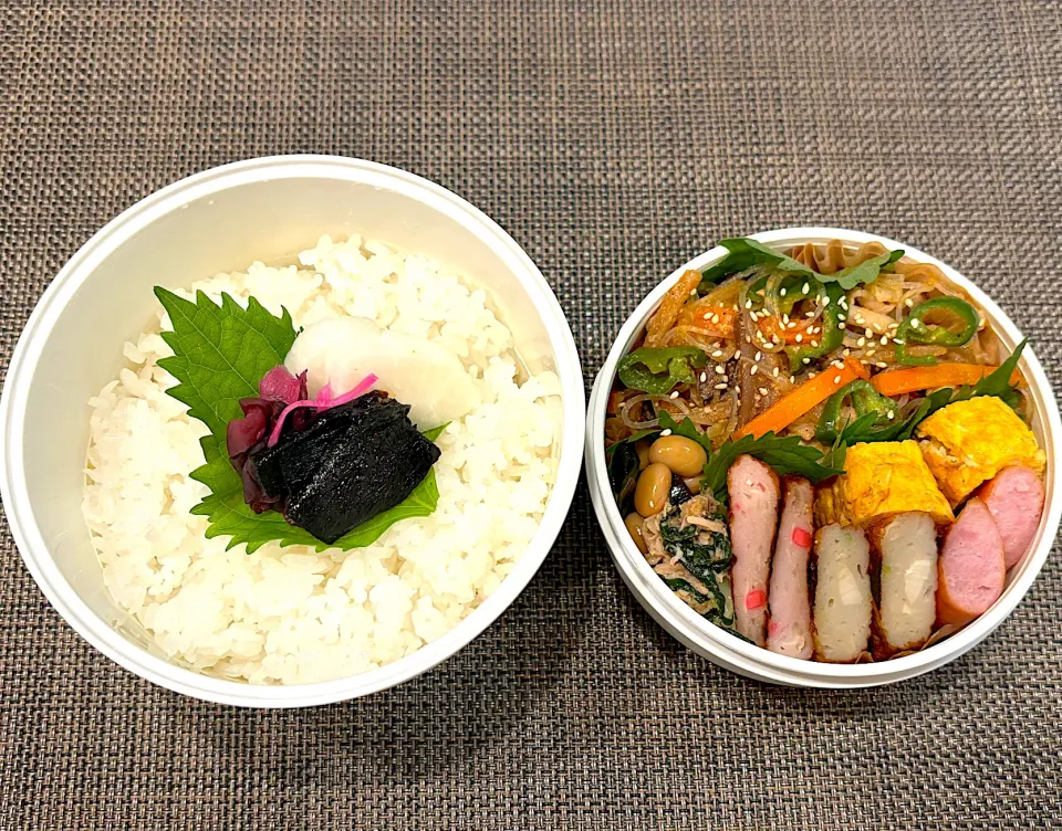 高校生息子のお弁当🍱 チャプチェ弁当🍱|Snow10さん