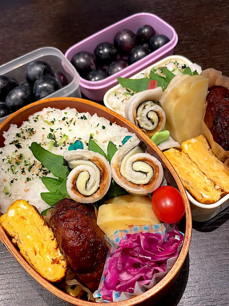 レンチンハンバーグ弁当|雑草シェリーさん