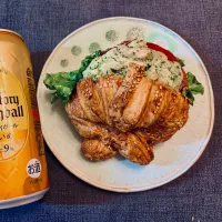 バジルチキンサンド🥐