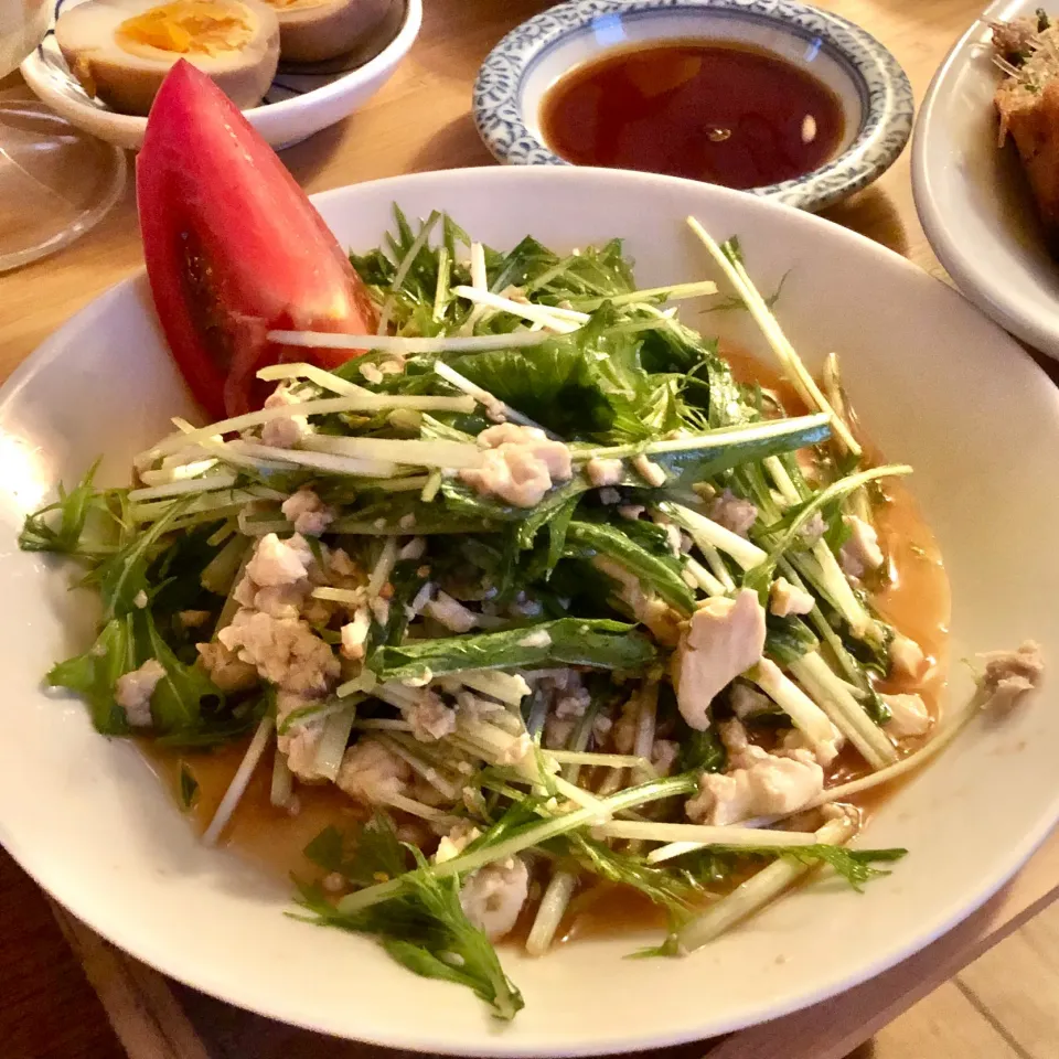 豆腐と水菜の中華サラダ|マユマユさん