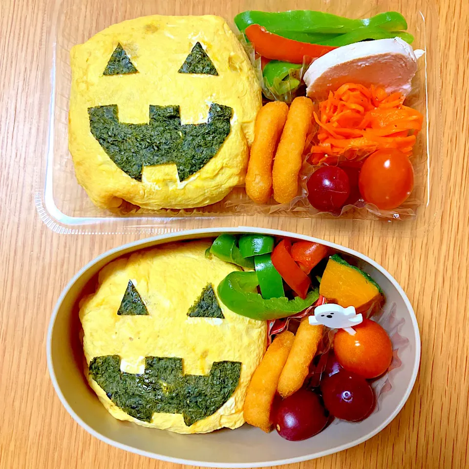 夫と次女のハロウィン弁当🎃|シズソラさん