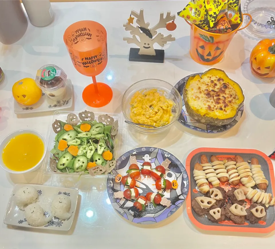 丸ごとカボチャのグラタン☘️でハロウィン🎃　10/29水|sweet homeさん