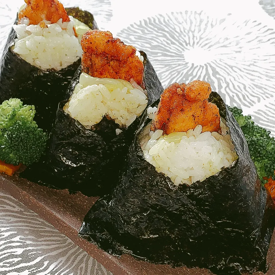 🍙唐揚げカレーキャベツおにぎり🍙|アスママさん