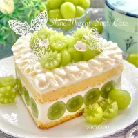 シャインマスカットのショートケーキ♡♡|sucreroomさん