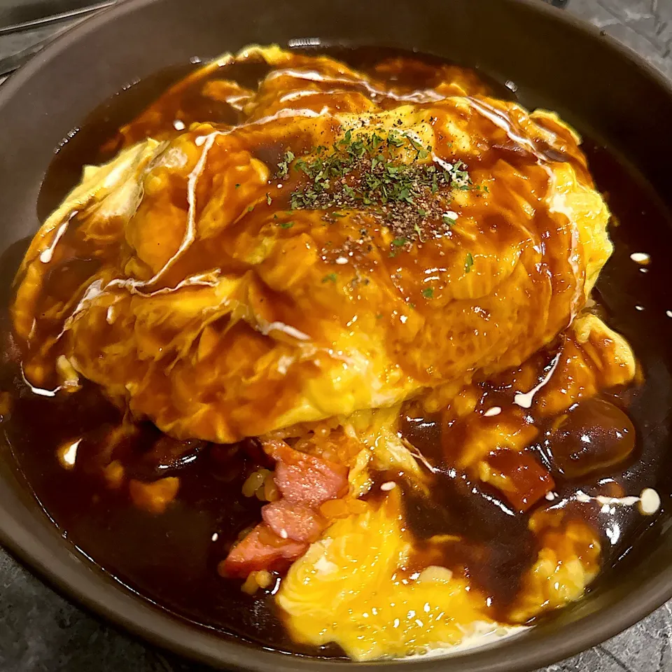 チーズデミオムライス@月島美食帖No.U(月島)|塩豚骨さん