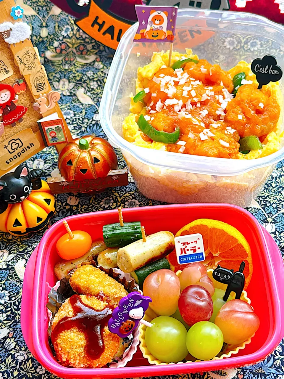 2025/10/30海老チリ丼弁当|Blueberry🫐さん