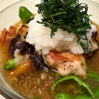 みぞれがけ揚げ出し鶏ナスピーマン|Tommyさん