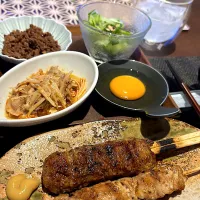 #本日の肴#焼き鳥#レモンサワー|ranさん