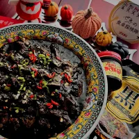 Happy Halloween 🎃👻😈 黒麻婆豆腐🐦‍⬛|🌺🌺Foodie🌺🌺さん