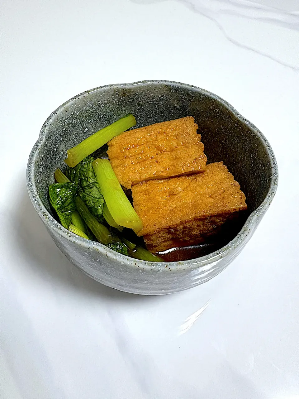 厚揚げと小松菜の煮物|なみさん