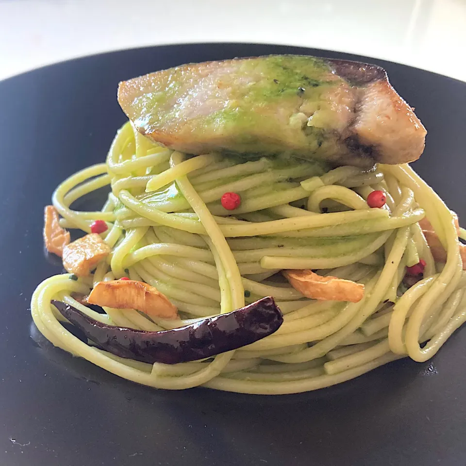 はまちソテーのせ抹茶スパゲッティ|Kさん