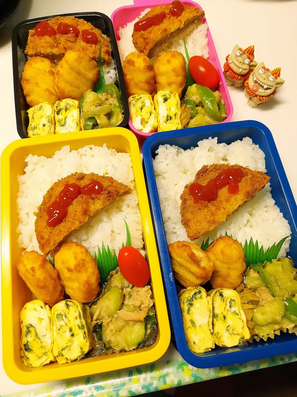 夫弁当､息子弁当､娘弁当､私弁当|みどりさん