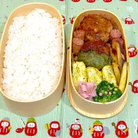 2025.10.31⚾️ハンバーグ弁当|ぽんちゃんさん