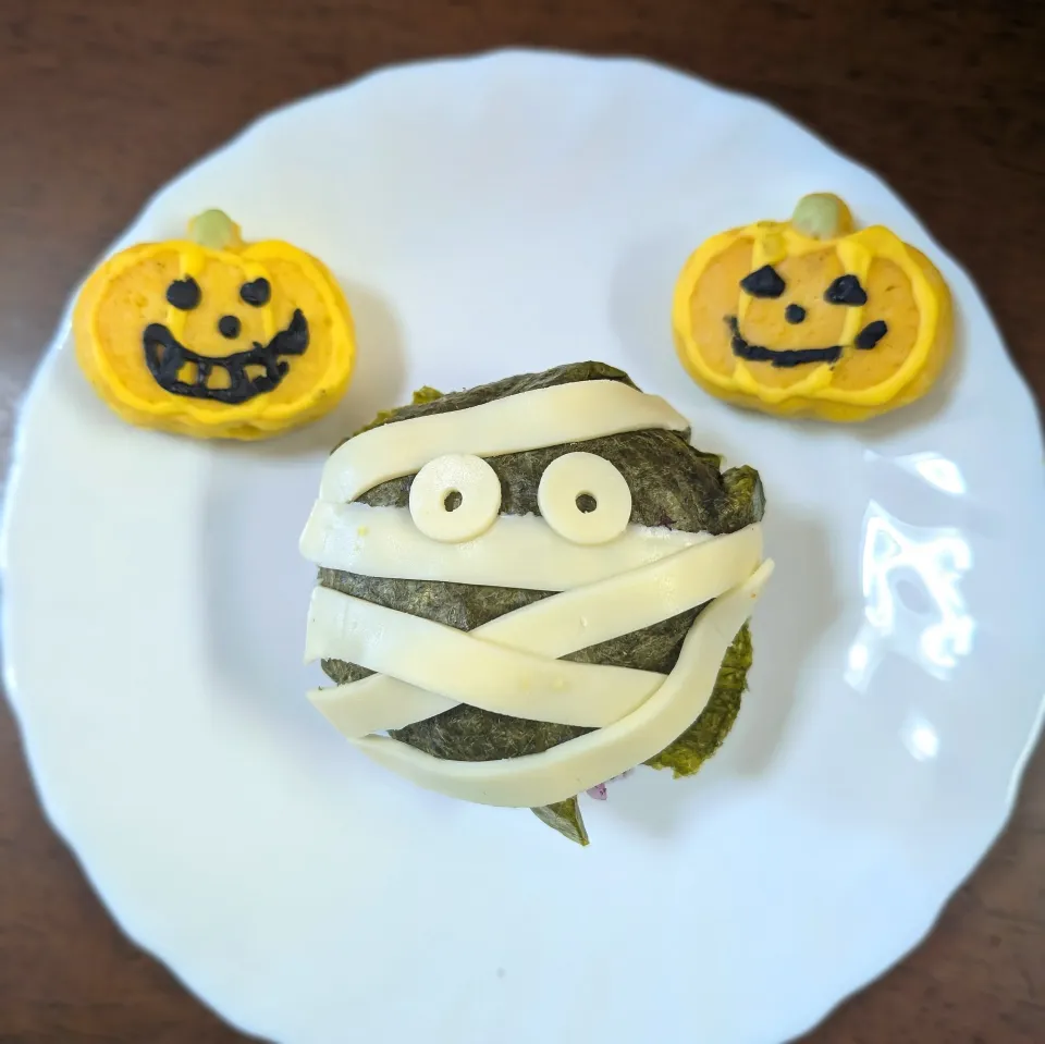 ミイラおにぎり|ハリネズミさん