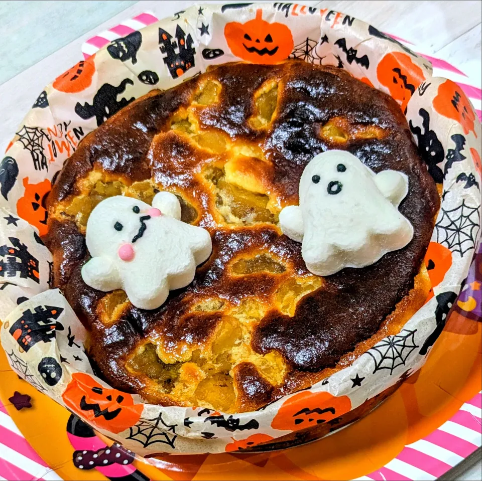 砂糖不使用✨️
甘糀deヘルシー栗りんバスクチーズケーキ|ひとみんΨ(*´∀｀)Ψさん