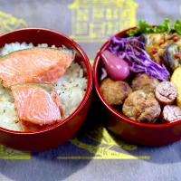 鮭、椎茸の肉詰め|めみさん