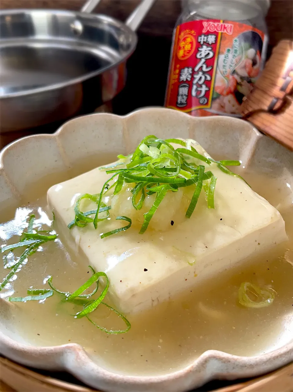 中華あんかけの素であんかけ豆腐♨️蒸籠蒸し|9421beruさん