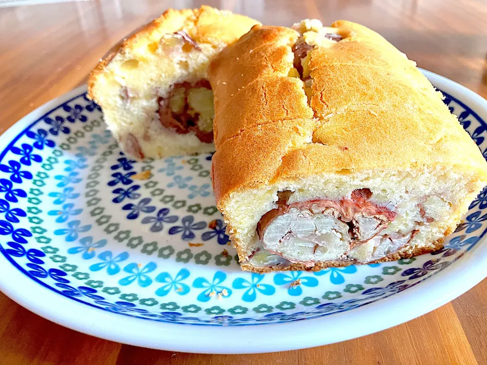 今年2回目の栗の渋皮煮入のバウンドケーキ|ピンキーさん