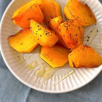 柿のバターソテー|狛犬さん