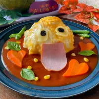 ハロウィン🎃おばけオムライス