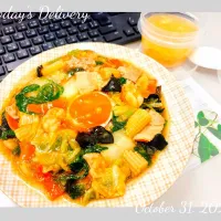 🇨🇳🐷 八宝菜飯（中華丼）🦐🇨🇳|TakeBooさん