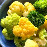 カラフルカリフラワーとブロッコリー|ひだまり農園さん