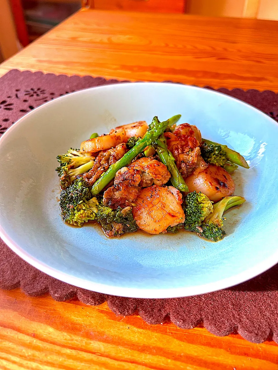 帆立と牡蠣のバター醤油炒め|リンリンさん