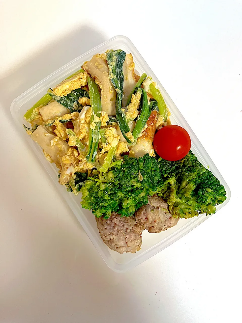 ハンバーグ残り弁当|コマツ菜さん