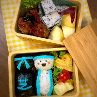 運動会🍱ソーラン節衣装のキャラ弁|まーさん