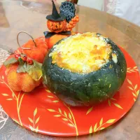 丸ごとかぼちゃ🎃グラタン|ショコラさん