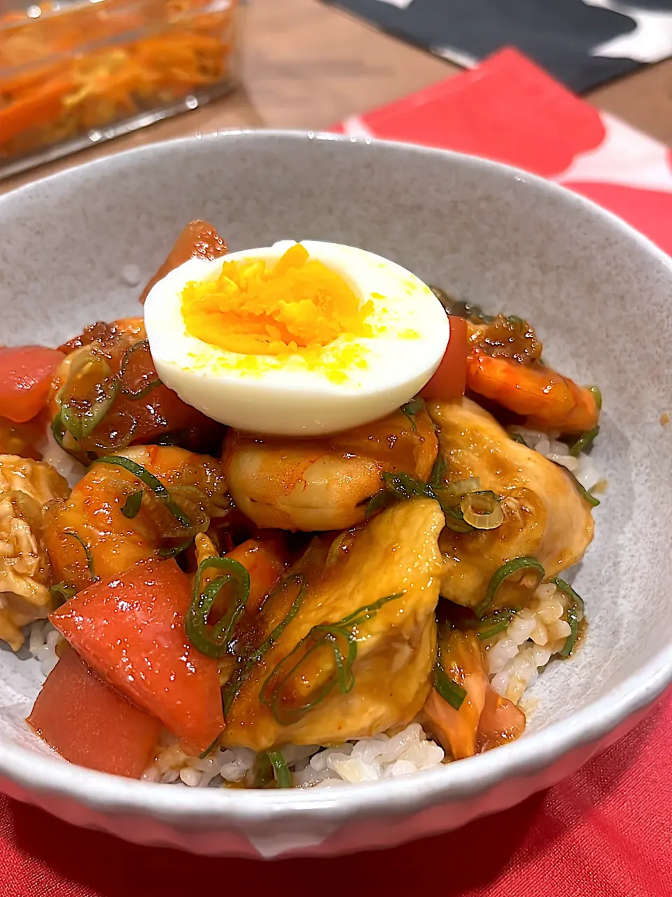 鶏海老丼|𝕒𝕚. 𝕜𝕠𝕞ᵕ̈*さん