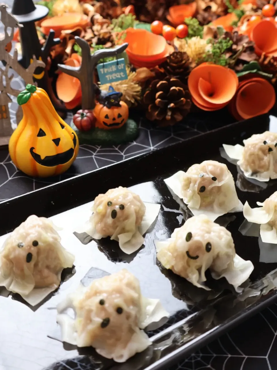 🎃ハロウィンのおばけ焼売👻|めいめいさん