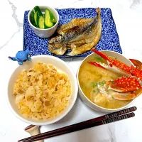 渡り蟹お味噌汁と夕ごはん| Sakuraさん
