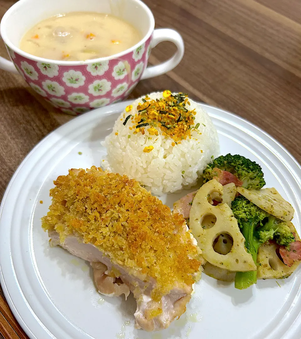 鶏胸肉のパン粉焼き|ゆりちさん