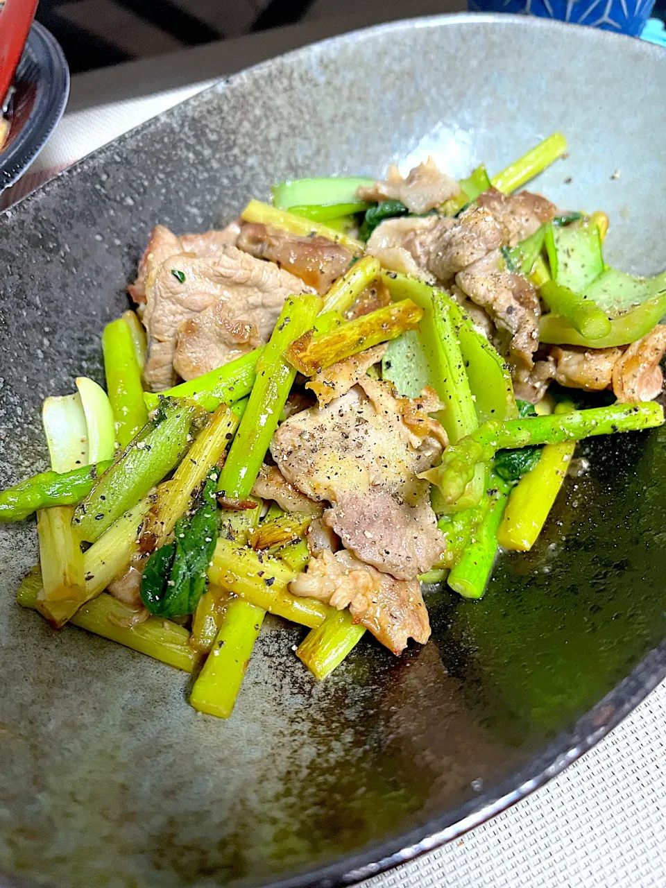 豚肉とアスパラの中華風塩炒め|woocofaさん