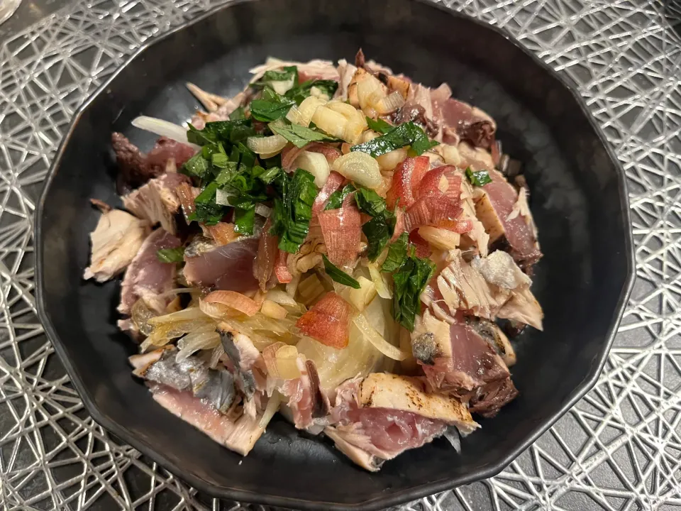 鰹のタタキ|たこさん