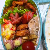 豚ロースの酢豚風弁当🍱|みみさん