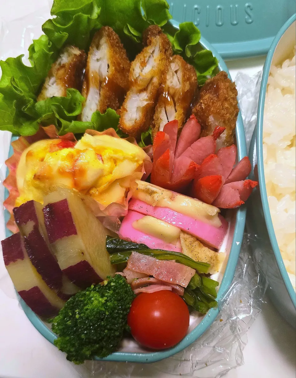 白身魚のフライ弁当🍱|みみさん