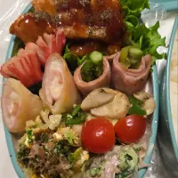 ポークチャップ弁当🍱|みみさん