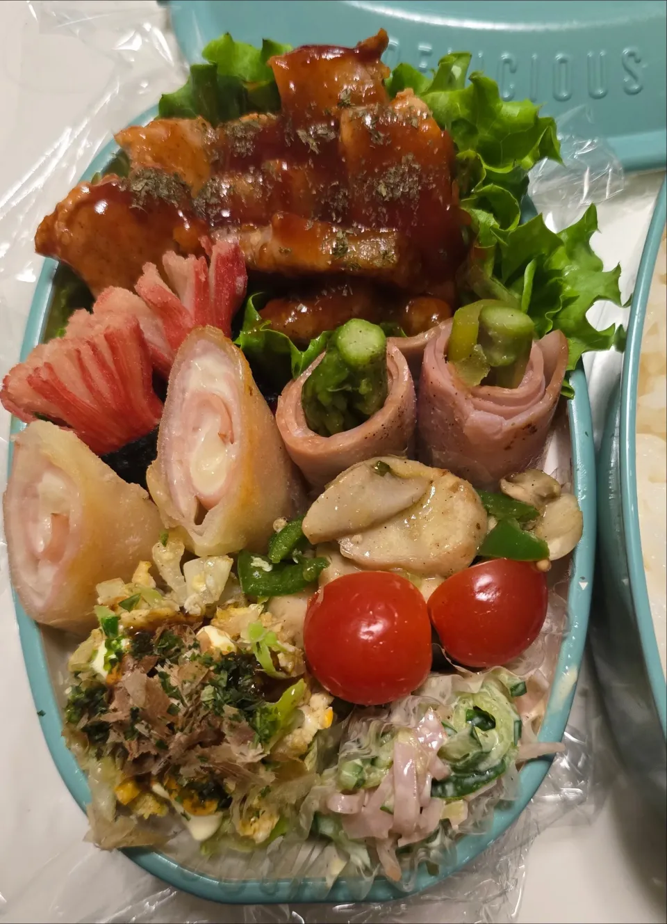 ポークチャップ弁当🍱|みみさん
