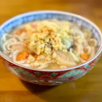 豚汁で饂飩|うみさん