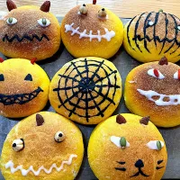 昨年作ったハロウィンパン👻🍭†яi￠к or †яiÅ†🎃🧙‍♀️| てるみさん