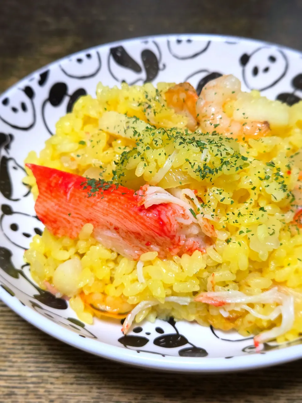 パパ作👨シーフードパエリア|ぱんだのままんさん