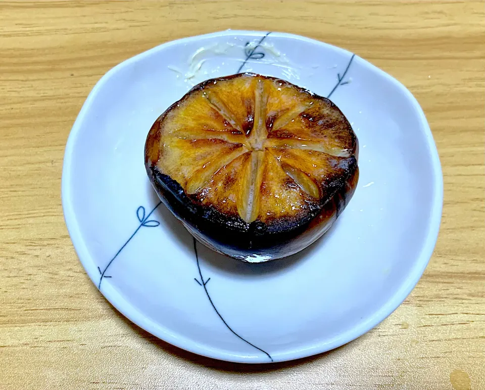 焼き柿|料理好きなじいさまさん